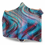 Smoke Psychedelic Trippy Print Hooded Blanket