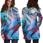 Smoke Psychedelic Trippy Print Hoodie Dress GearFrost