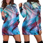 Smoke Psychedelic Trippy Print Hoodie Dress GearFrost