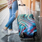 Smoke Psychedelic Trippy Print Luggage Cover GearFrost