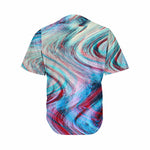 Smoke Psychedelic Trippy Print Men's Baseball Jersey