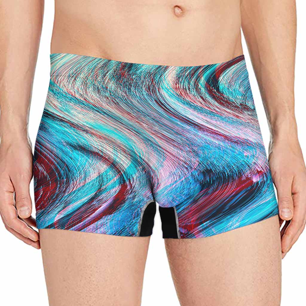 Smoke Psychedelic Trippy Print Men's Boxer Briefs
