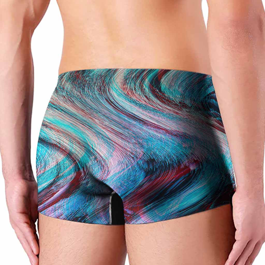 Smoke Psychedelic Trippy Print Men's Boxer Briefs