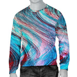 Smoke Psychedelic Trippy Print Men's Crewneck Sweatshirt GearFrost