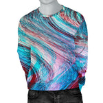 Smoke Psychedelic Trippy Print Men's Crewneck Sweatshirt GearFrost