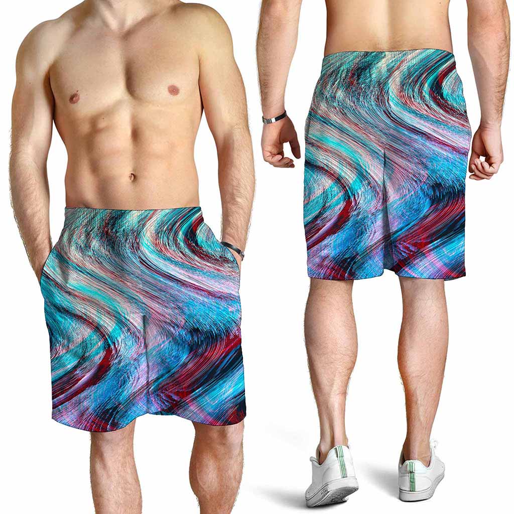 Smoke Psychedelic Trippy Print Men's Shorts
