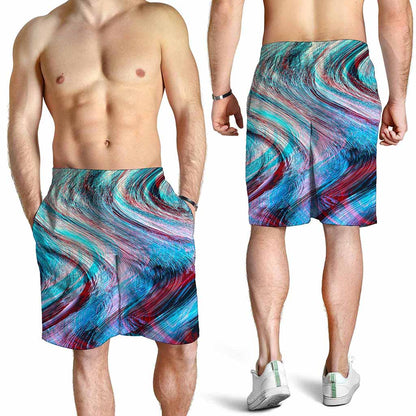 Smoke Psychedelic Trippy Print Men's Shorts