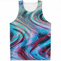 Smoke Psychedelic Trippy Print Men's Tank Top