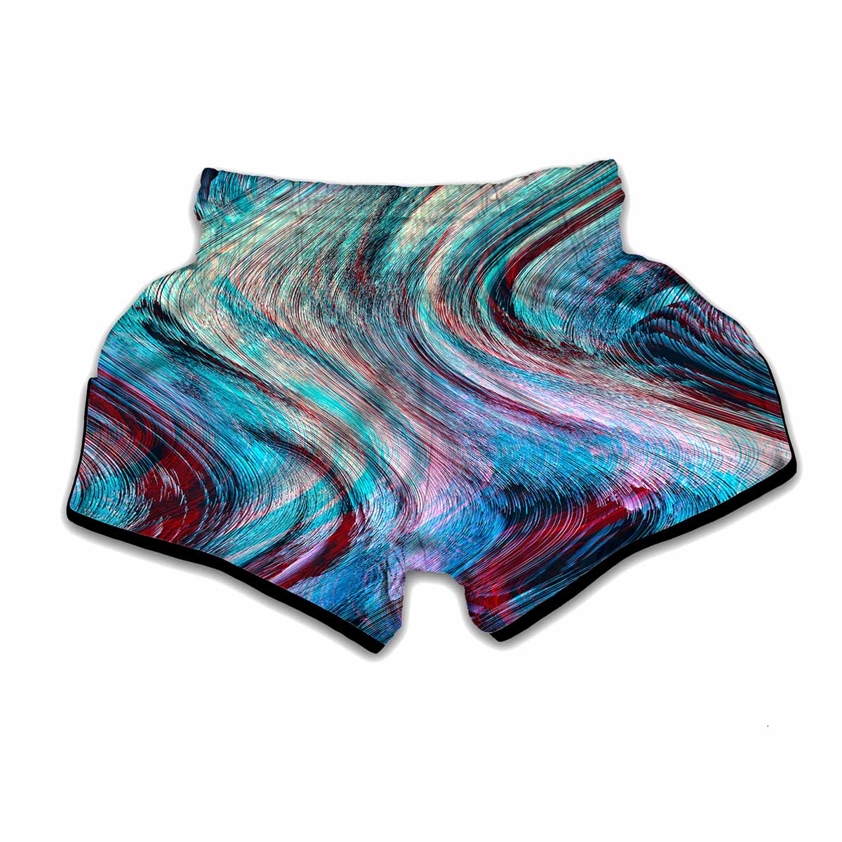 Smoke Psychedelic Trippy Print Muay Thai Boxing Shorts