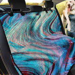 Smoke Psychedelic Trippy Print Pet Car Back Seat Cover