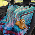 Smoke Psychedelic Trippy Print Pet Car Back Seat Cover