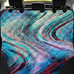 Smoke Psychedelic Trippy Print Pet Car Back Seat Cover
