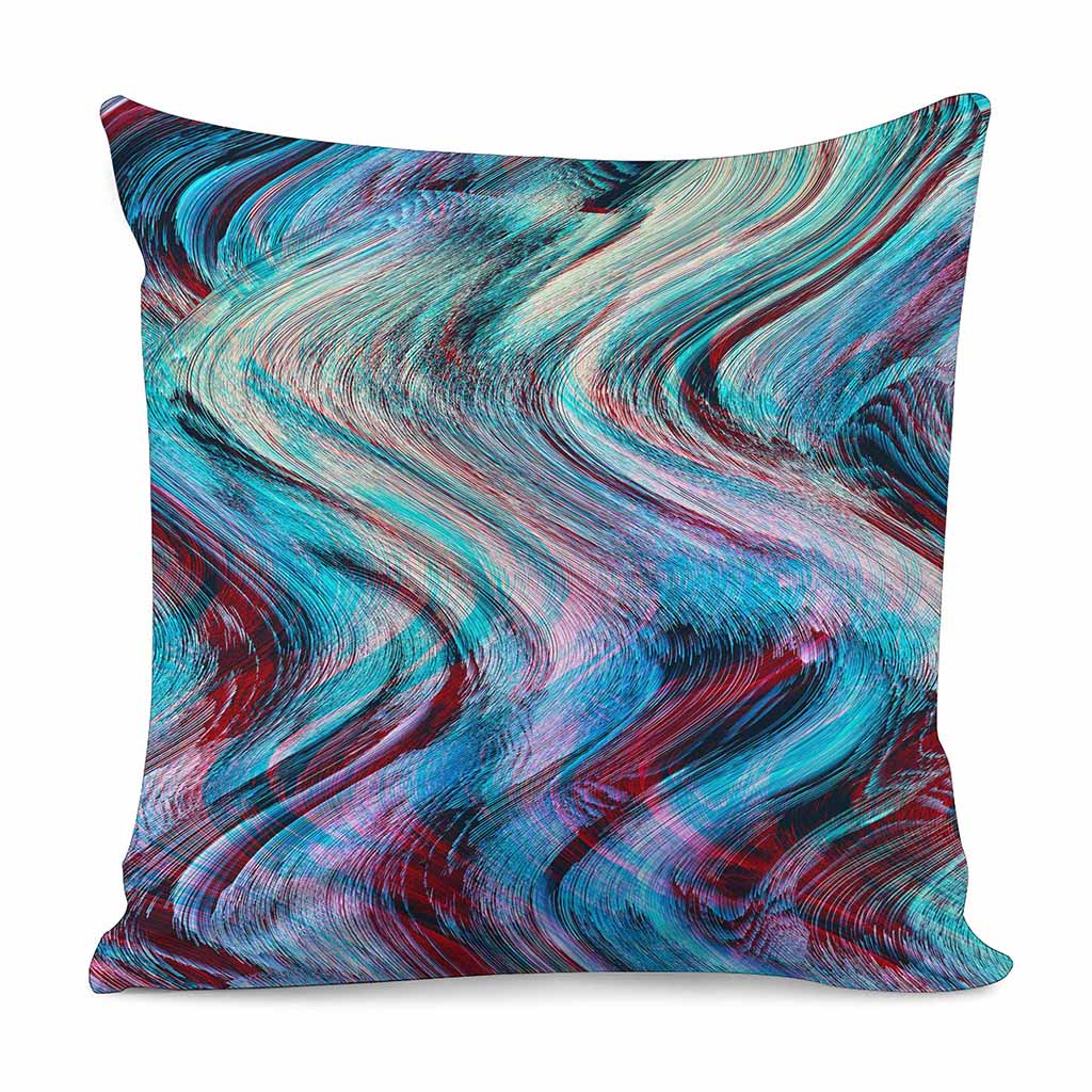 Smoke Psychedelic Trippy Print Pillow Cover