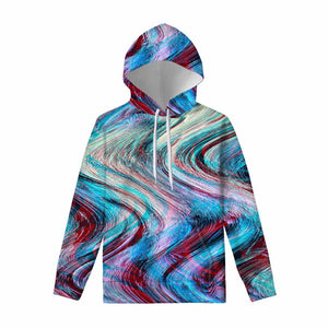Smoke Psychedelic Trippy Print Pullover Hoodie