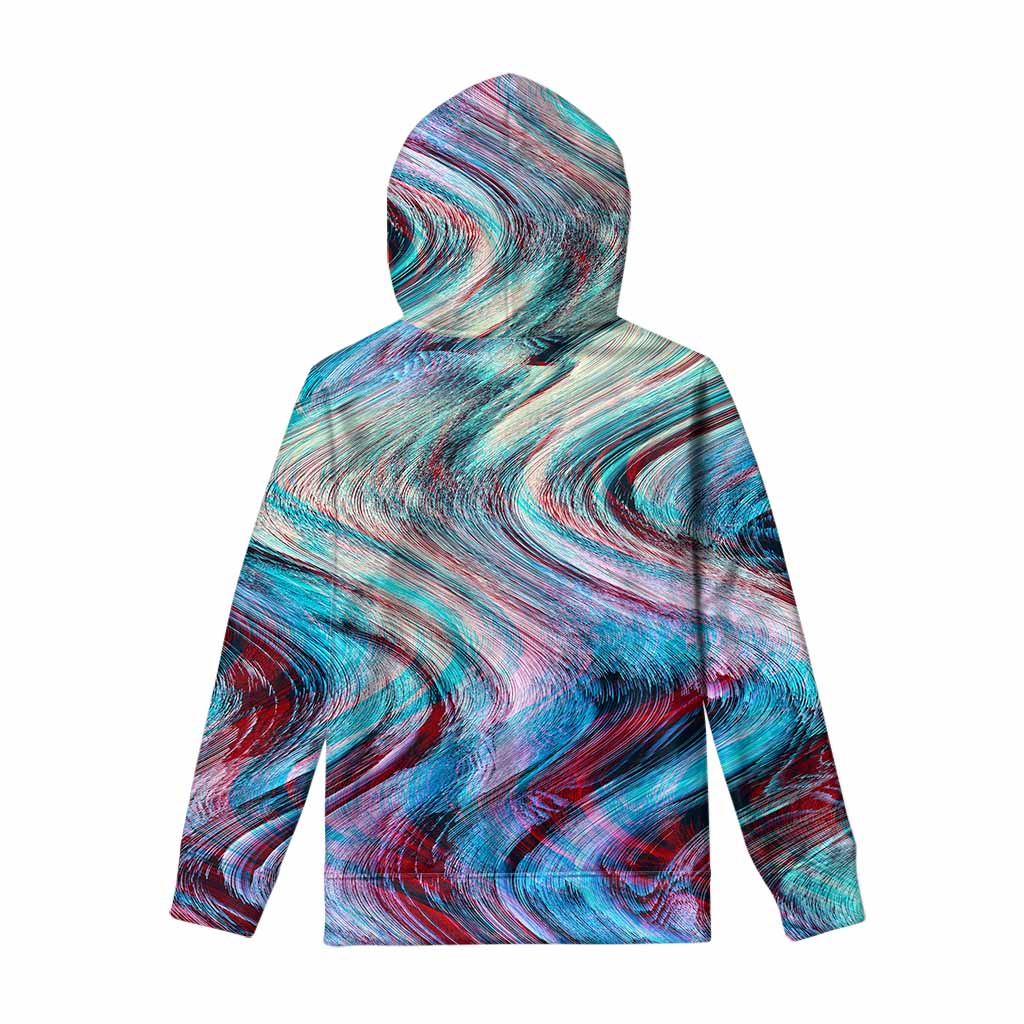 Smoke Psychedelic Trippy Print Pullover Hoodie