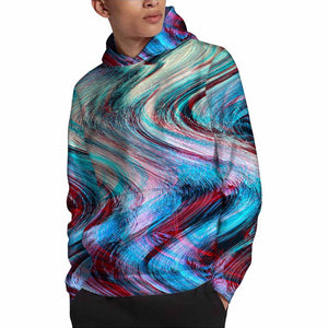 Smoke Psychedelic Trippy Print Pullover Hoodie