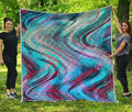 Smoke Psychedelic Trippy Print Quilt