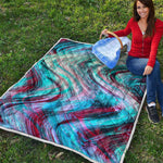Smoke Psychedelic Trippy Print Quilt