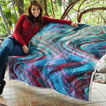 Smoke Psychedelic Trippy Print Quilt