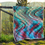Smoke Psychedelic Trippy Print Quilt