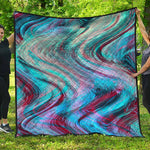 Smoke Psychedelic Trippy Print Quilt