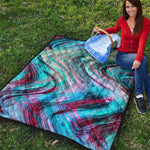 Smoke Psychedelic Trippy Print Quilt