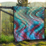Smoke Psychedelic Trippy Print Quilt