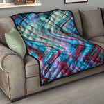 Smoke Psychedelic Trippy Print Quilt