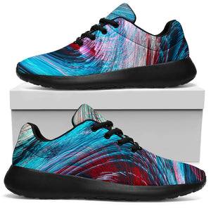 Smoke Psychedelic Trippy Print Sport Shoes GearFrost