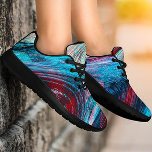 Smoke Psychedelic Trippy Print Sport Shoes GearFrost