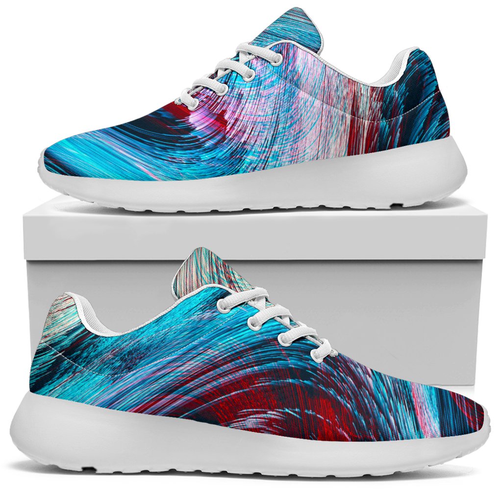 Smoke Psychedelic Trippy Print Sport Shoes GearFrost