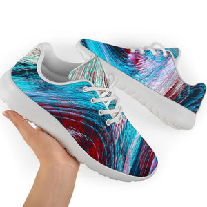 Smoke Psychedelic Trippy Print Sport Shoes GearFrost