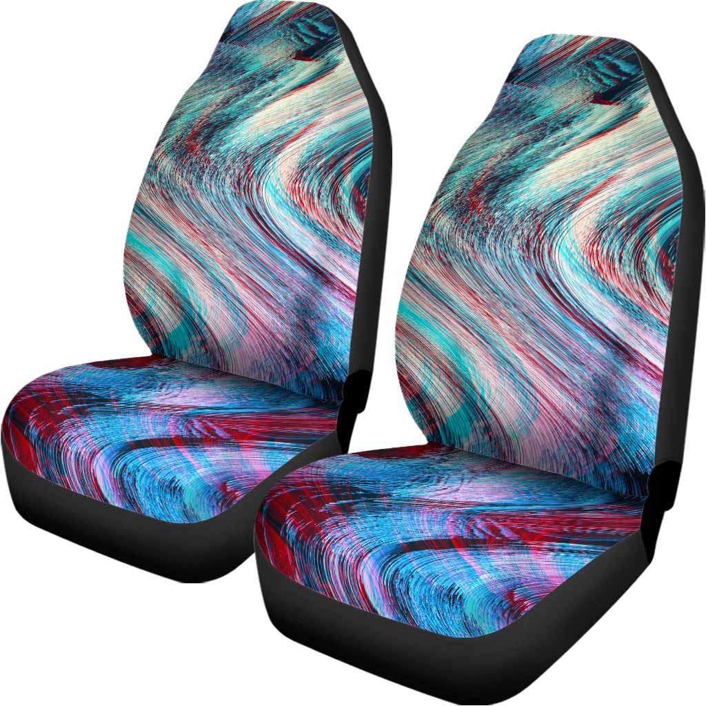 Smoke Psychedelic Trippy Print Universal Fit Car Seat Covers