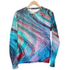 Smoke Psychedelic Trippy Print Women's Crewneck Sweatshirt GearFrost