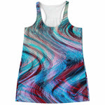 Smoke Psychedelic Trippy Print Women's Racerback Tank Top