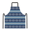 Snow Flower Knitted Pattern Print Apron