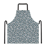 Snow Leopard Knitted Pattern Print Apron