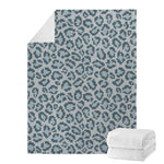 Snow Leopard Knitted Pattern Print Blanket