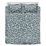 Snow Leopard Knitted Pattern Print Duvet Cover Bedding Set
