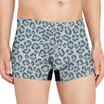 Snow Leopard Knitted Pattern Print Men's Boxer Briefs