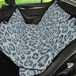 Snow Leopard Knitted Pattern Print Pet Car Back Seat Cover