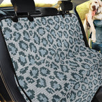 Snow Leopard Knitted Pattern Print Pet Car Back Seat Cover