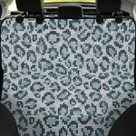 Snow Leopard Knitted Pattern Print Pet Car Back Seat Cover