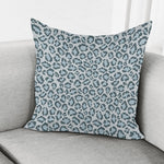 Snow Leopard Knitted Pattern Print Pillow Cover