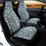 Snow Leopard Knitted Pattern Print Universal Fit Car Seat Covers