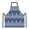 Snow Rabbit Knitted Pattern Print Apron