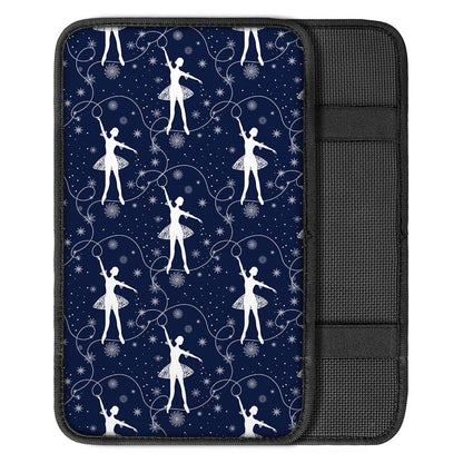 Snowflake Ballet Pattern Print Car Center Console Cover
