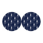 Snowflake Ballet Pattern Print Car Coasters