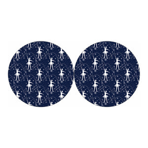 Snowflake Ballet Pattern Print Car Coasters