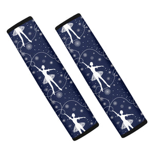 Snowflake Ballet Pattern Print Car Seat Belt Covers